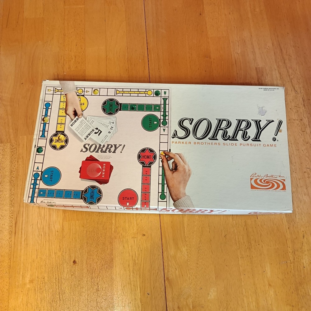 Sorry! 1964 Parker‎ Brothers Board Game Complete Vintage